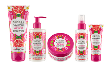 Yardley London unveils body range Flowerazzi